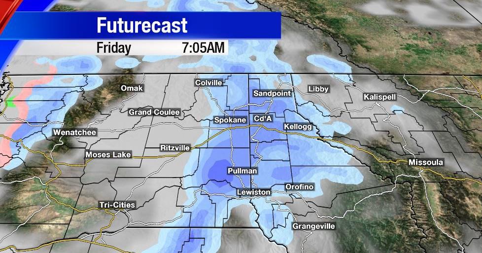 Light Snow To Make for a Slick Friday Morning Commute | | khq.com
