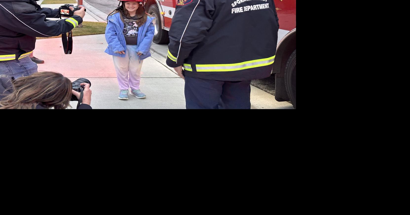 Spokane Valley Firefighters give home lesson to child with fire safety questions Spokane News