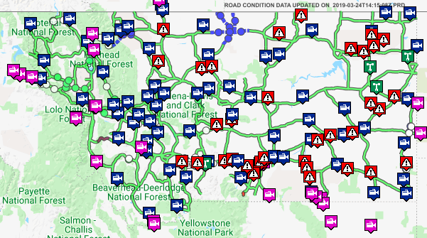 Mdt Road Conditions Map Update: I-90 South To Wyoming Remains Closed From Hardin Due To Flooding |  Regional | Khq.com