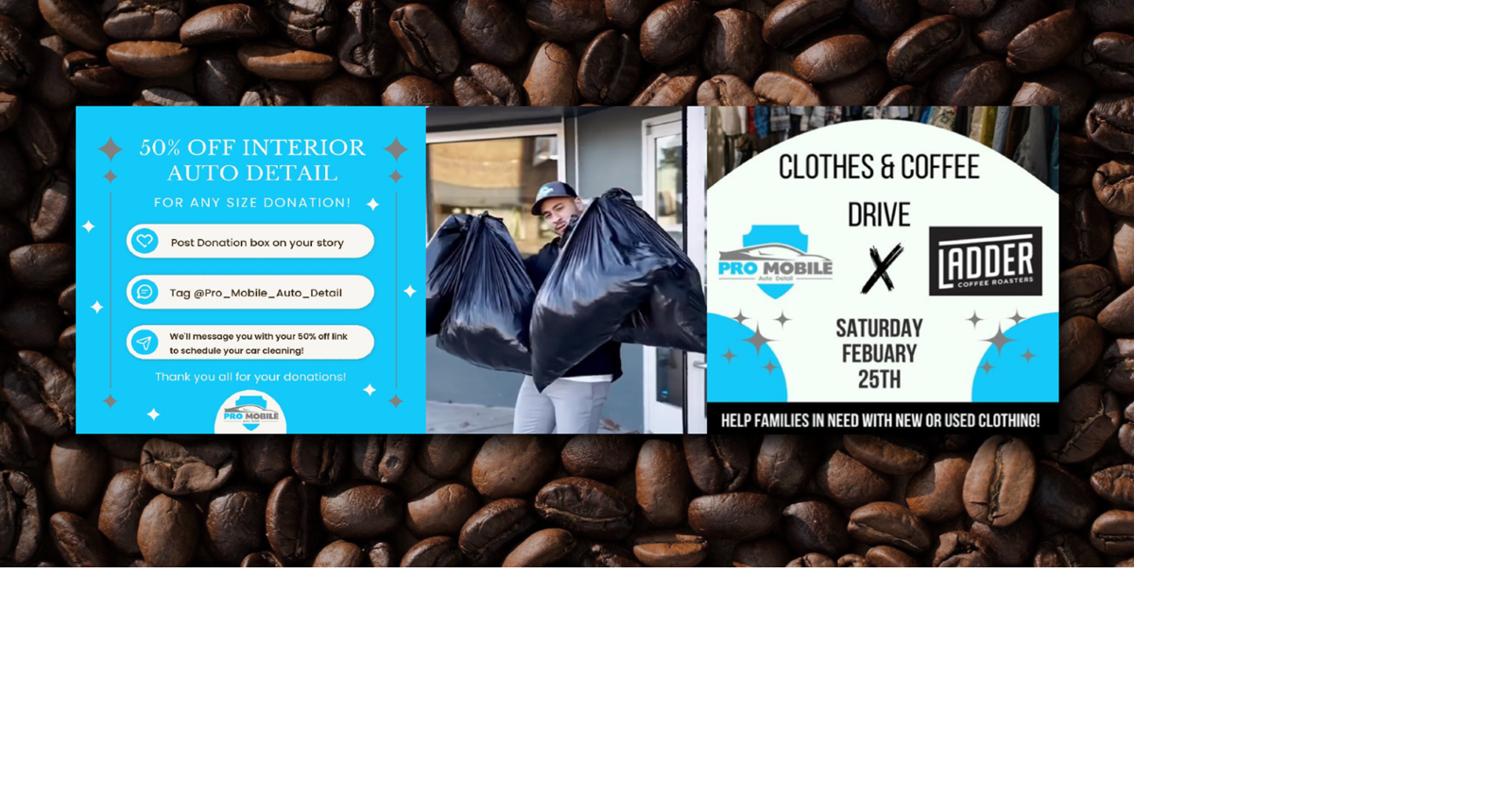 Spokane's Ladder Coffee Roasters hosts clothing drive to support the