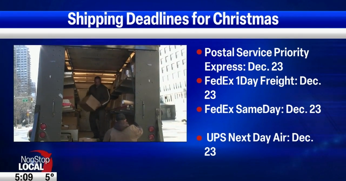 Here's a look at shipping deadlines for Christmas Spokane News Here's a look at shipping deadlines for Christmas Spokane News
