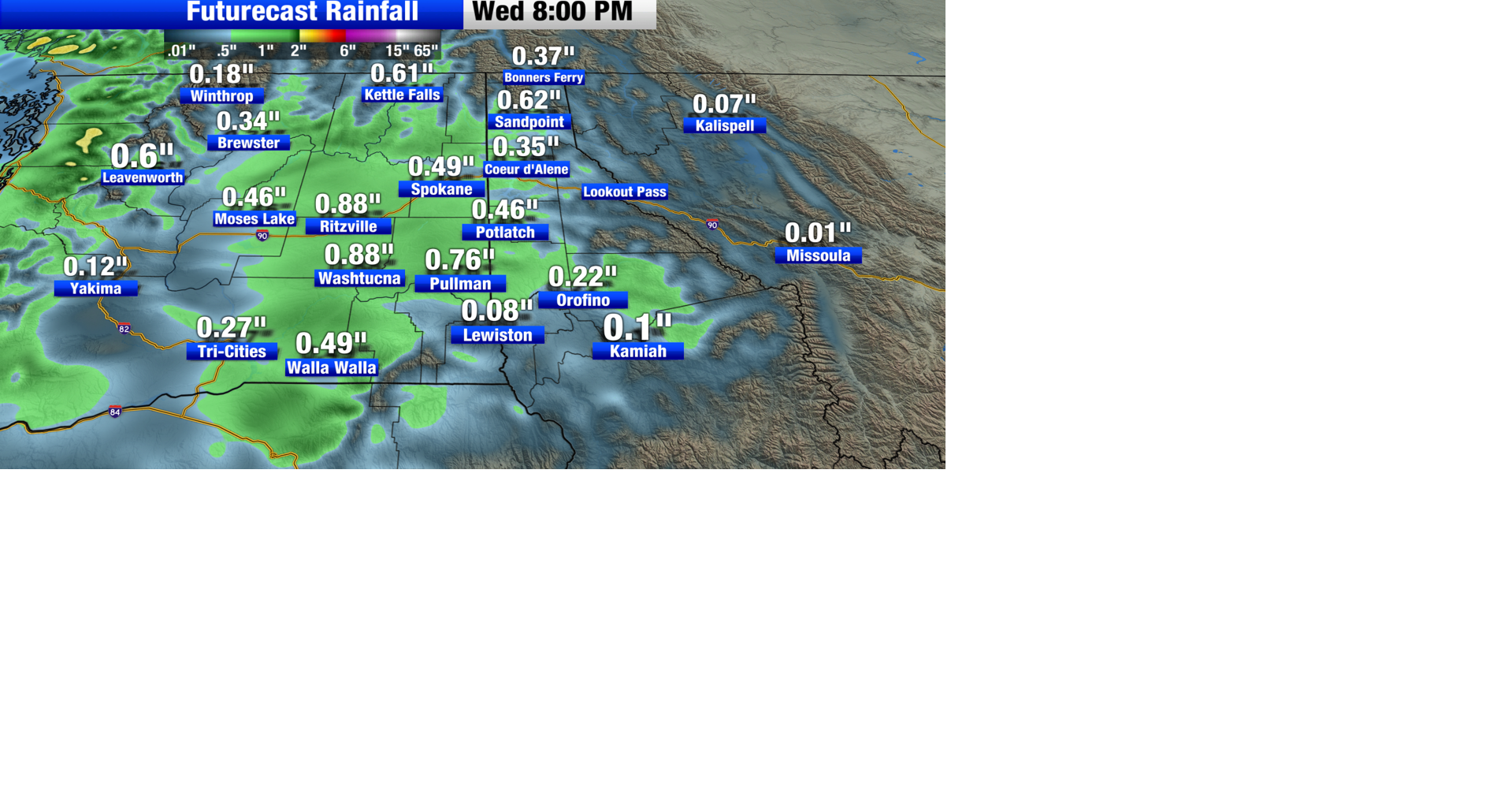Widespread rain, breezy winds, and mountain snow move into the Inland ...