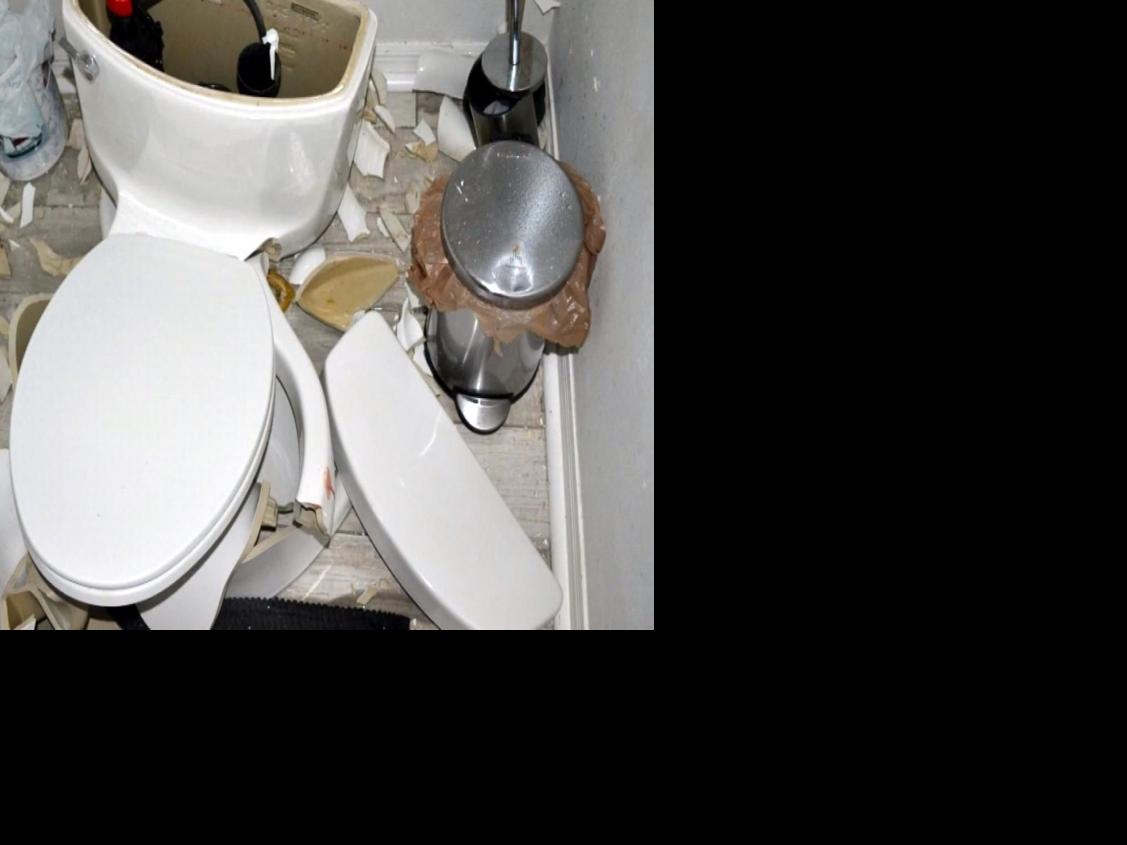 Bathroom blast Lightning strike explodes toilet News