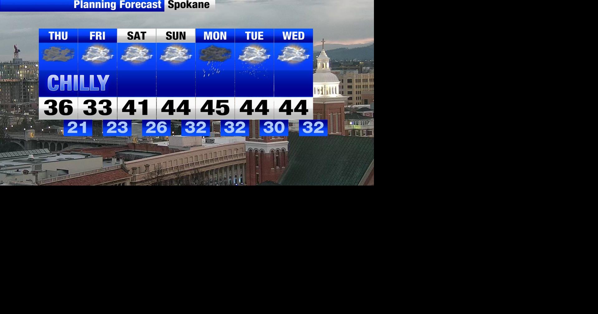 More spotty snow showers to go with cold conditions | Weather | khq.com