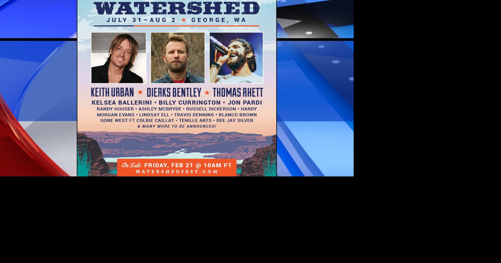 Keith Urban, Dierks Bentley & Thomas Rhett headlining 2020 Watershed ...