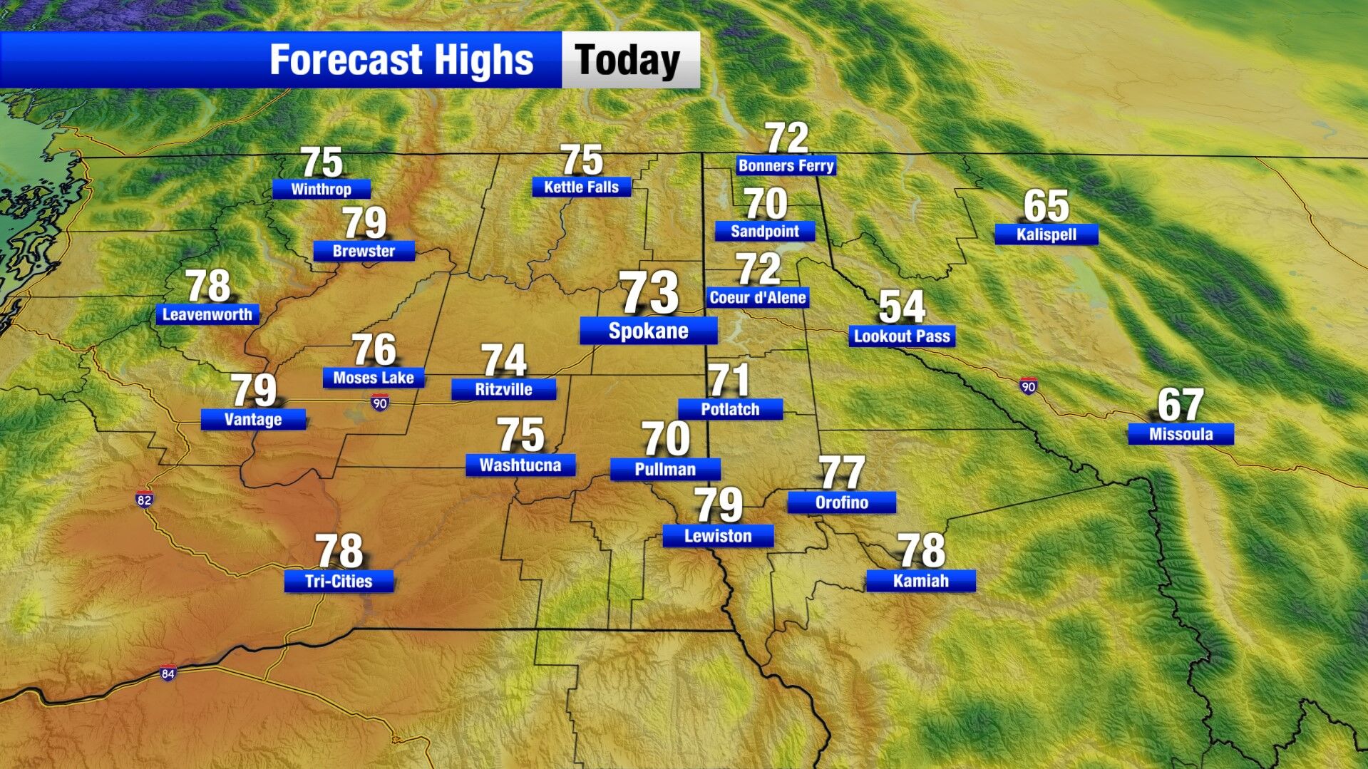 Partly cloudy skies, mild temperatures, and a seasonable weekend ahead ...