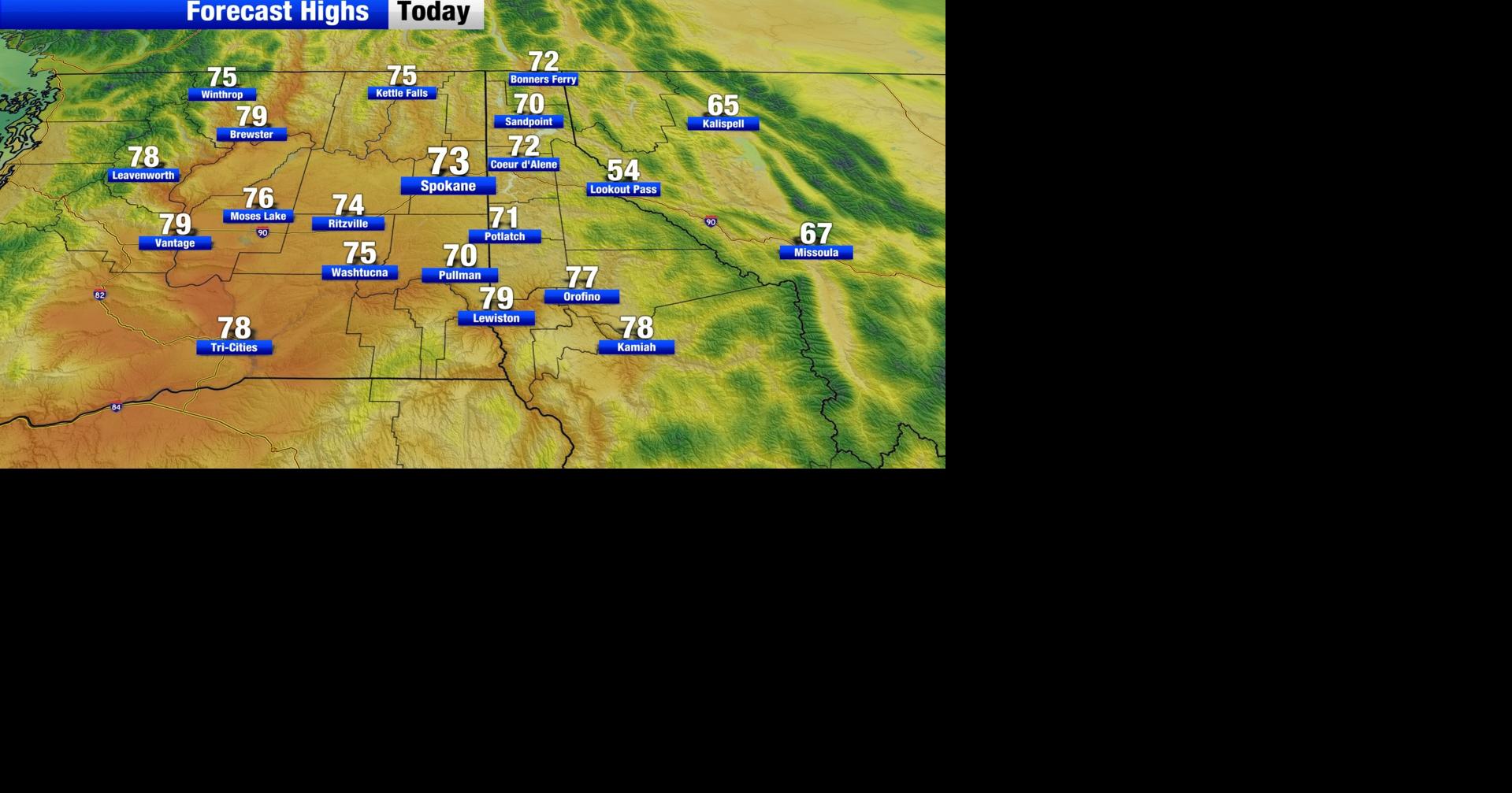Partly cloudy skies, mild temperatures, and a seasonable weekend ahead ...
