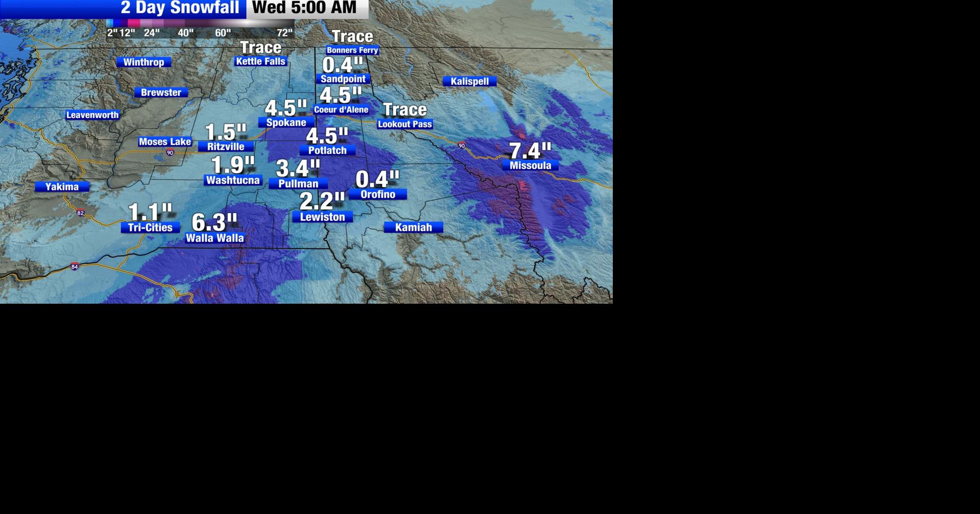 Fresh snow and freezing temperatures make for a slippery commute ...