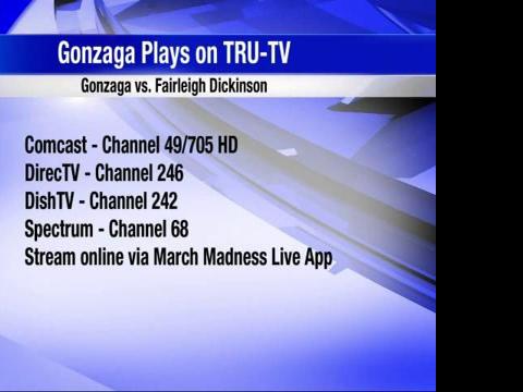 What Channel Is Trutv Where To Watch Gonzaga Vs Fairleigh Dickinson Game News Khq Com