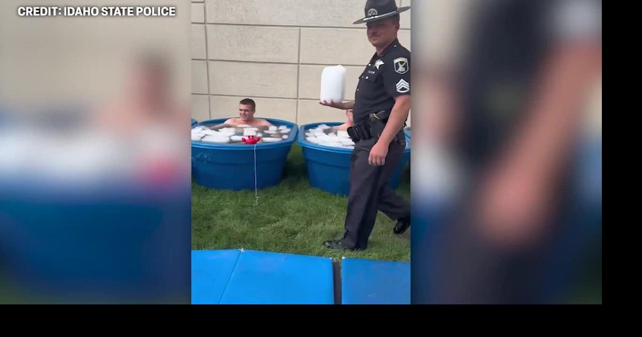 Idaho State Patrol recruits participate in cold water training