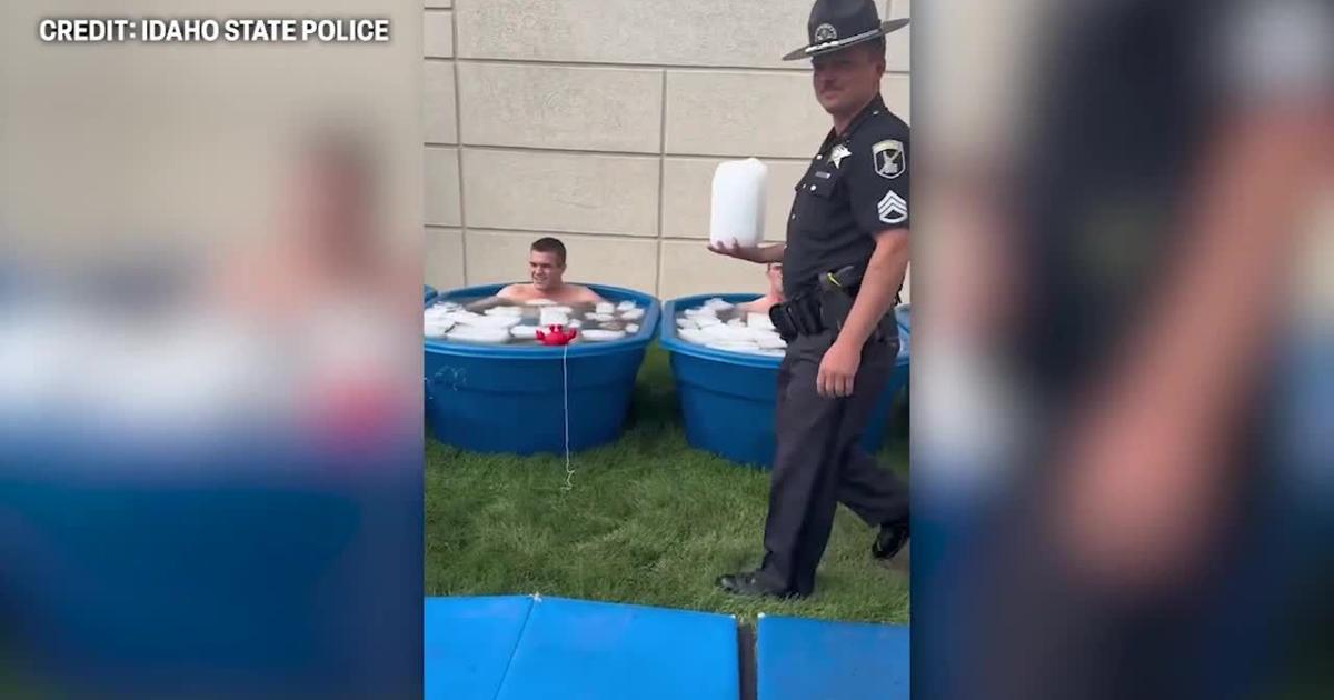 Idaho State Patrol recruits participate in cold water training