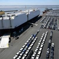 Volkswagen cars waiting last month to be put aboard a ship for export near the company's factory in Emden, northwestern Germany
