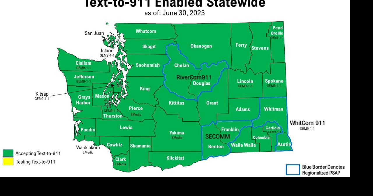 Text-to-911 service expands statewide in Washington | Spokane News ...