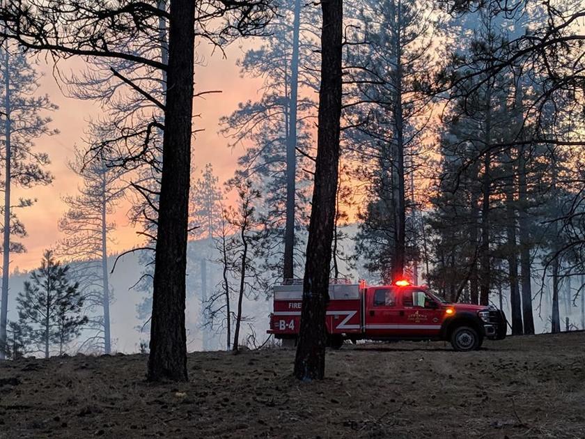 Stevens County Fire District responds to 20 acre brush fire News