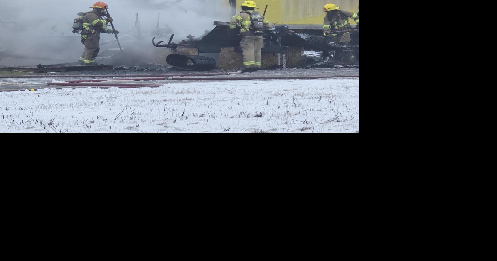 Trailer fire prompts evacuation near West White Road in Medical Lake