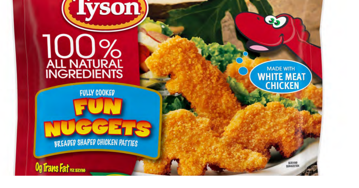 Tyson recalls 30,000 pounds of dinoshaped chicken nuggets due to