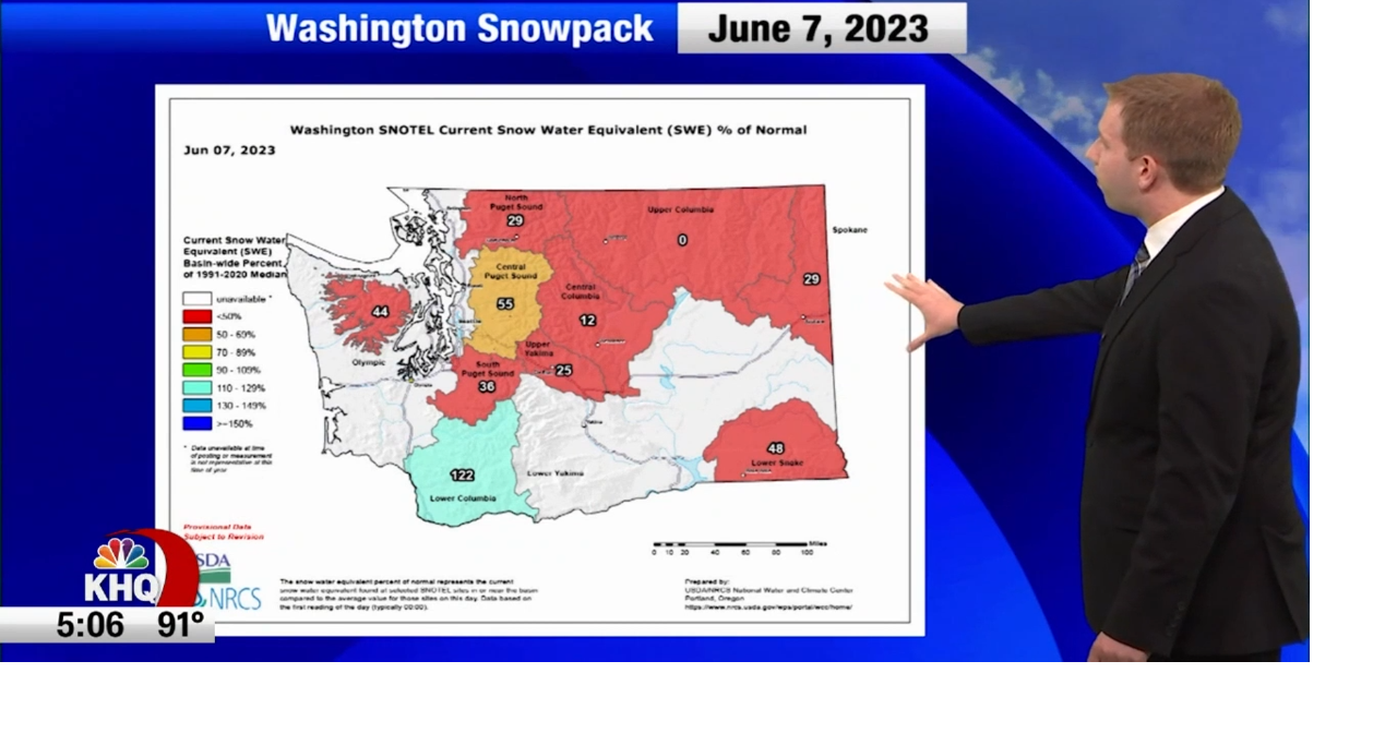 A look at Washington's summer snowpack Spokane News