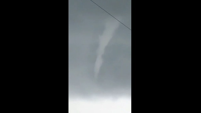 Rare cold air funnel seen in Davenport | Weather | khq.com