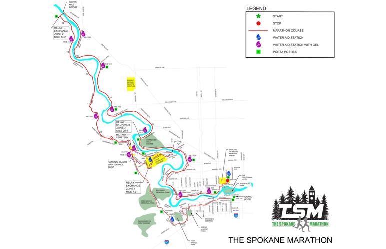 Spokane Marathon maps