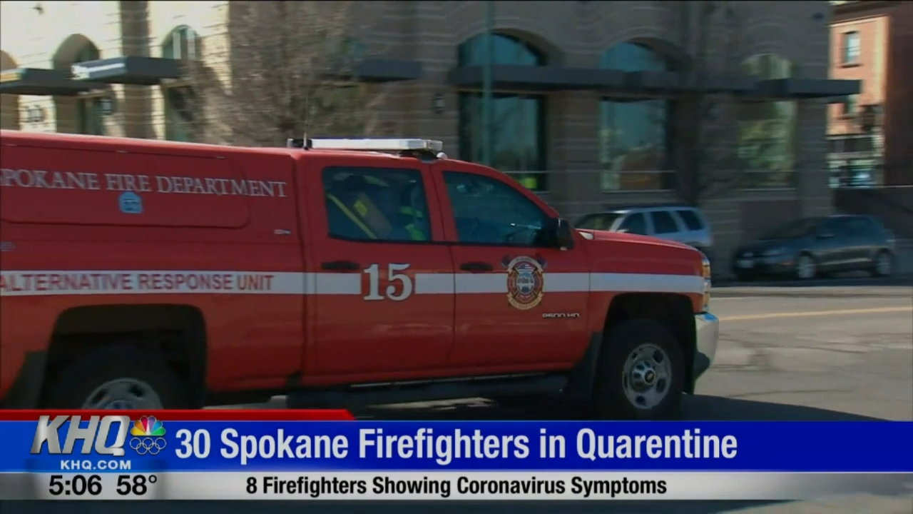 Nearly 30 Spokane Firefighters Quarantined For Possible Covid 19 Exposure Coronavirus Khq Com