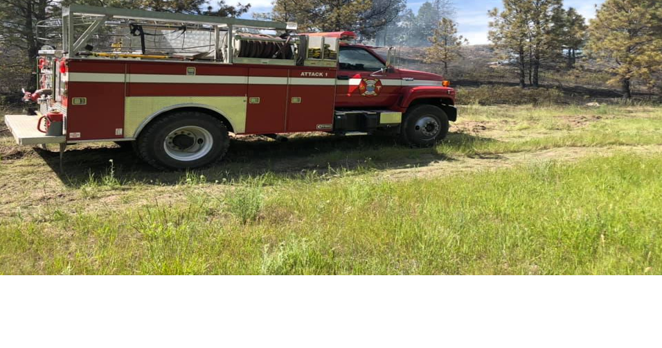 Group effort lead by Medical Lake Fire & EMS extinguishes brush fire