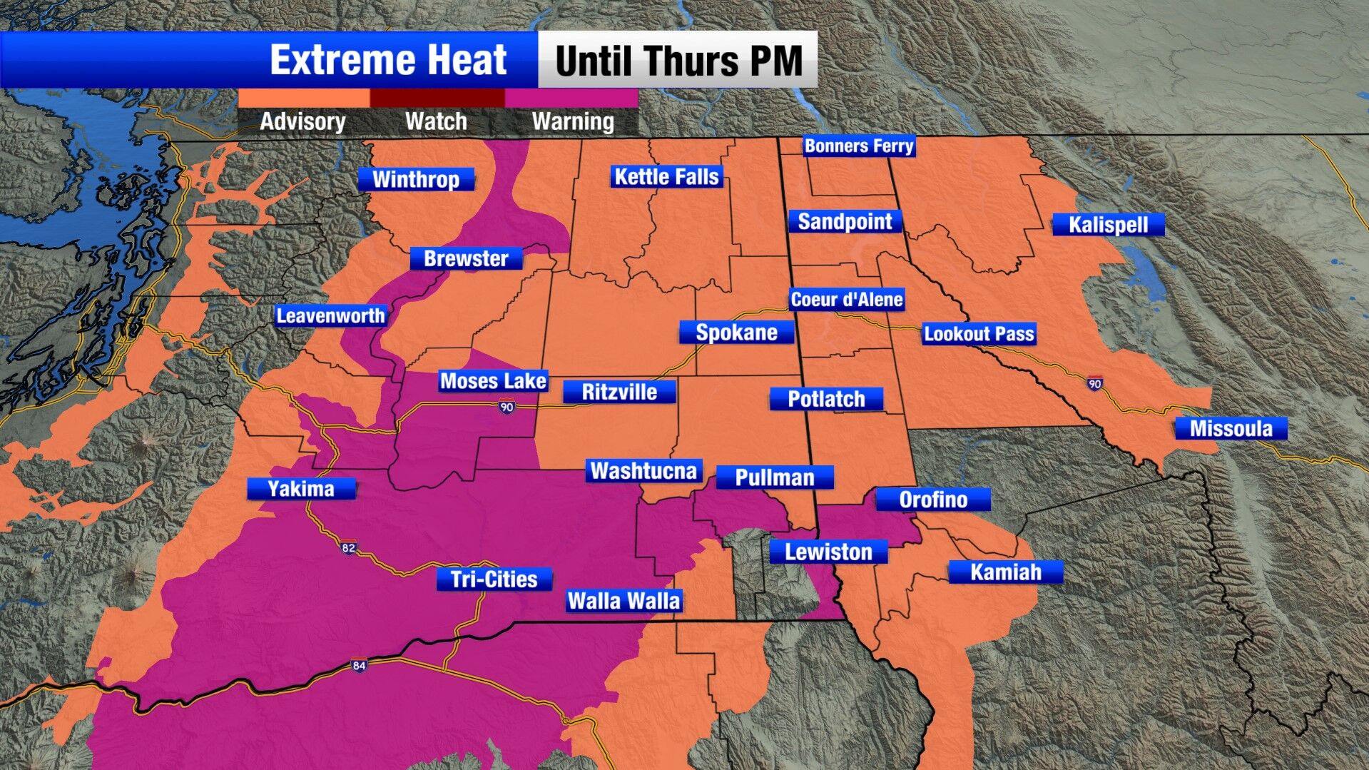 Extreme heat advisories and warnings expanded as the region braces for ...