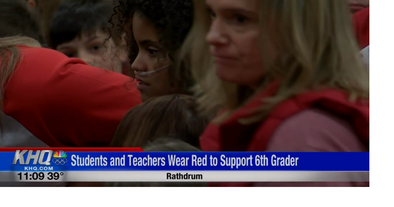 Rathdrum school wears red to support student in need of heart