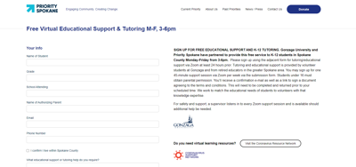 Gonzaga University And Priority Spokane Partner To Offer Free K 12 Tutoring Services Back To School Khq Com