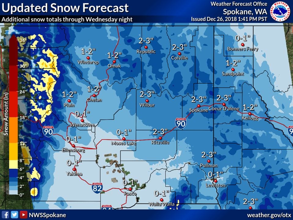 Snow in Inland Northwest prompts Winter Weather Advisory News