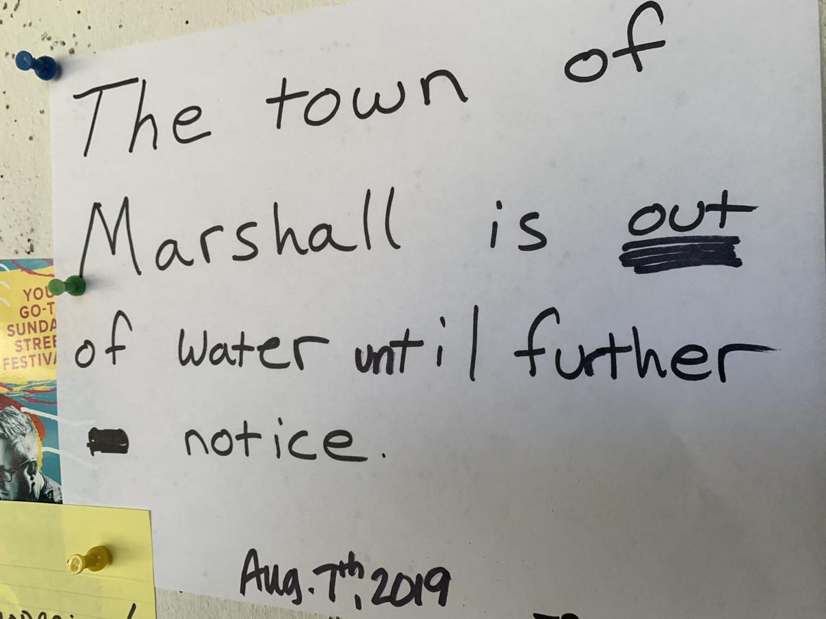 Town Of Marshall Could Be Without Water For As Many As 45 Days