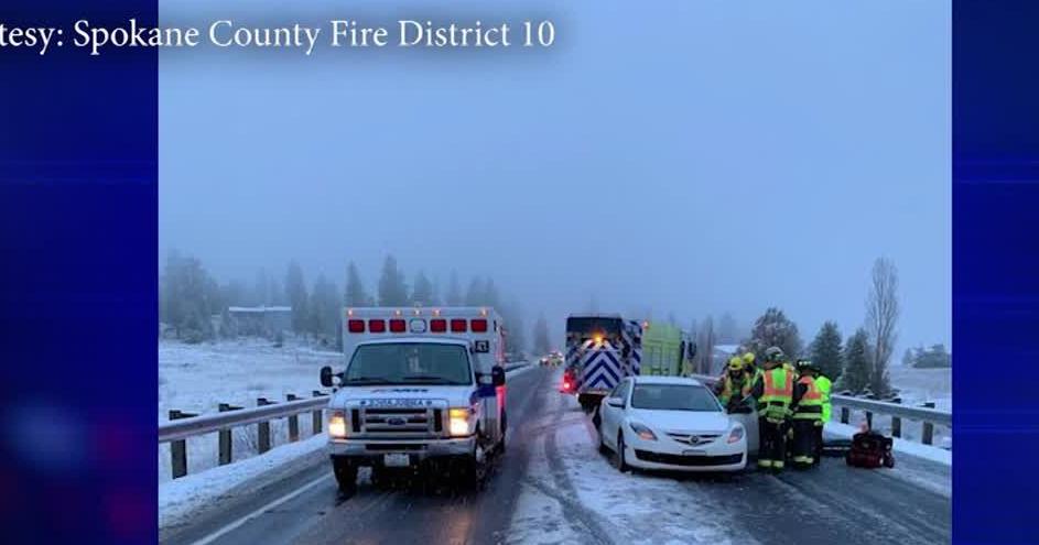 Spokane roads slick after overnight storm brings rain and snow ...