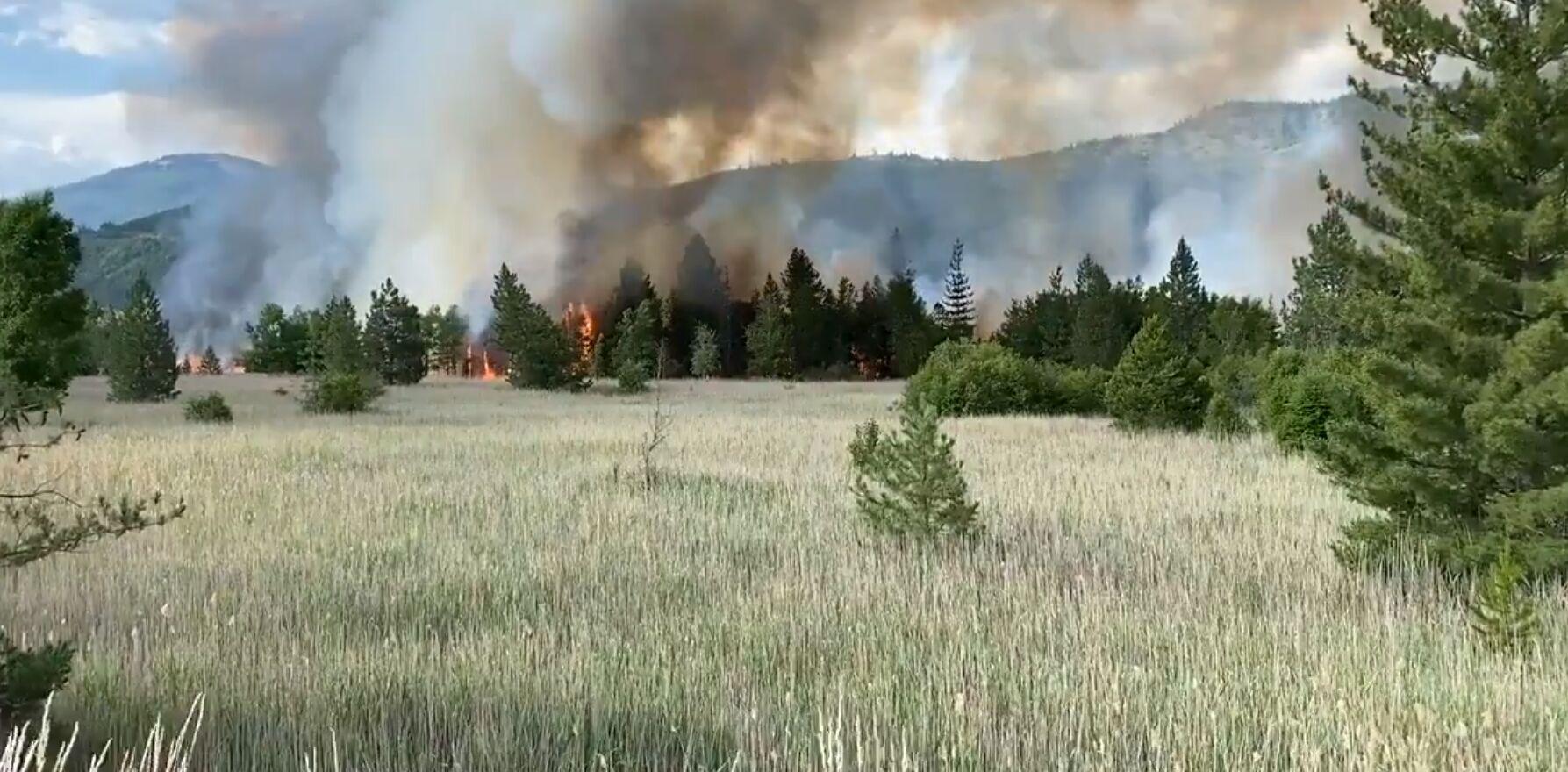 Lightningcaused wildfires still burning in Idaho, Too Kush 2 Fire