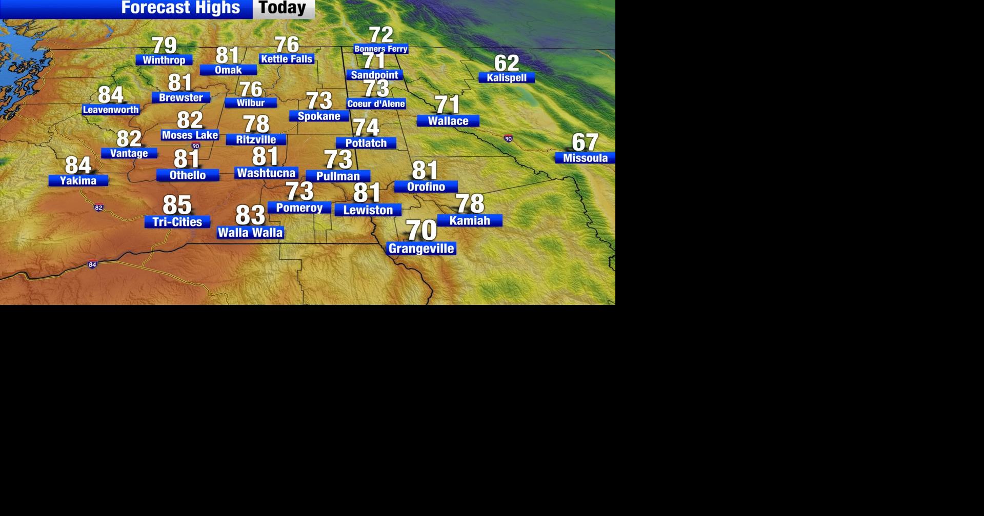 Warmer temperatures on a mostly quiet Tuesday