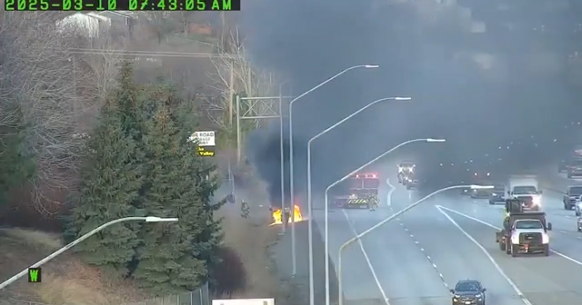 Car fire on I-90 in Spokane Valley blocks traffic | Spokane News | khq.com