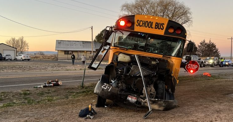 Four students, two bus drivers hospitalized after crash near Paul, Idaho