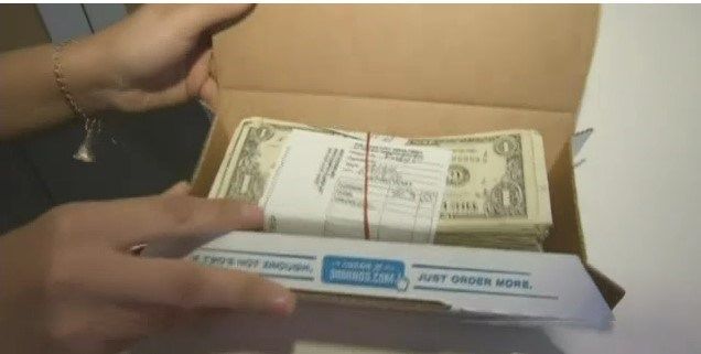 Woman Orders Domino's, Finds $5,000 Cash Inside Wings Box - Chew Boom