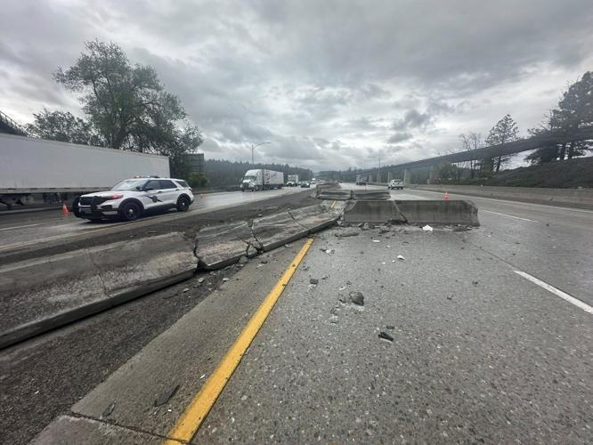 Firefighters respond to semi truck crash on I-90 eastbound near Latah ...