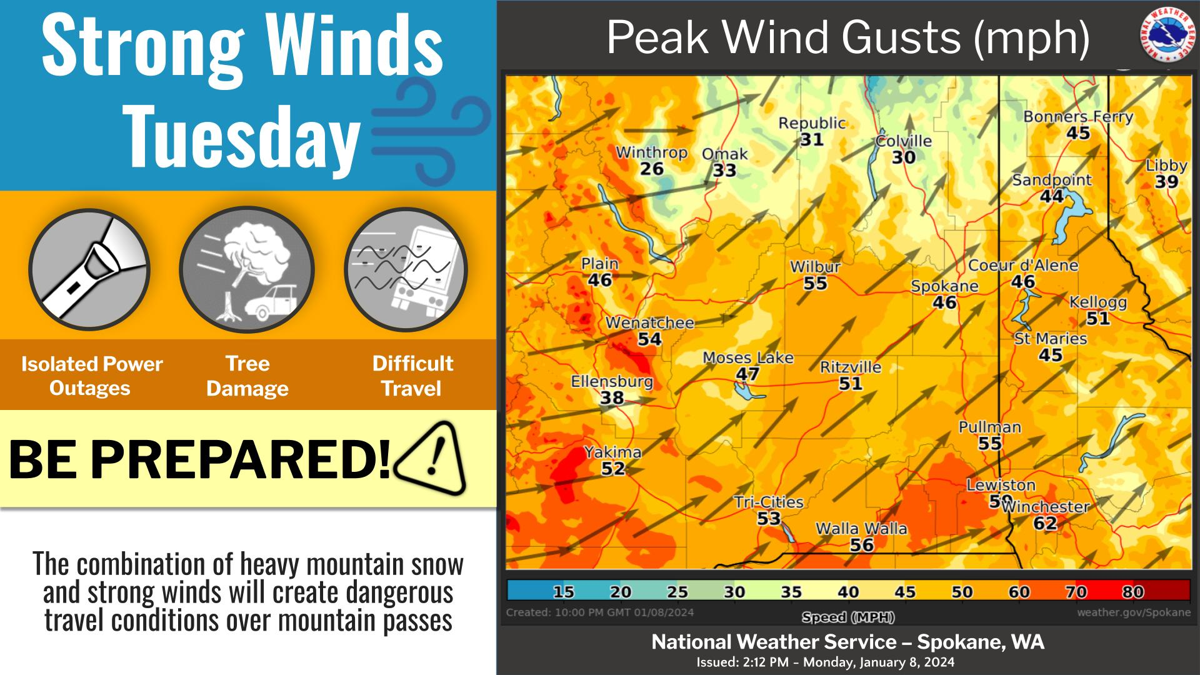 Update: Weather Service issues high wind warning for Juneau