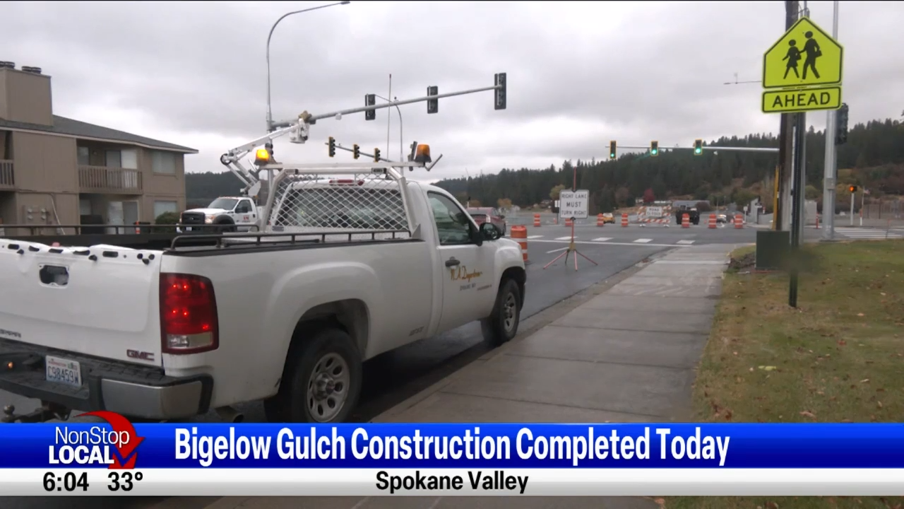 Phase 6 Construction On Bigelow Gulch Is Complete | Spokane News | Khq.com