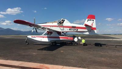 FireBoss plane crashes fighting the Horns Mountain fire in northeast Washington