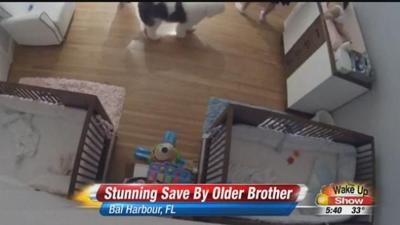 Caught On Video Young Boy Saves Baby Brother From Dangerous Fall News Khq Com