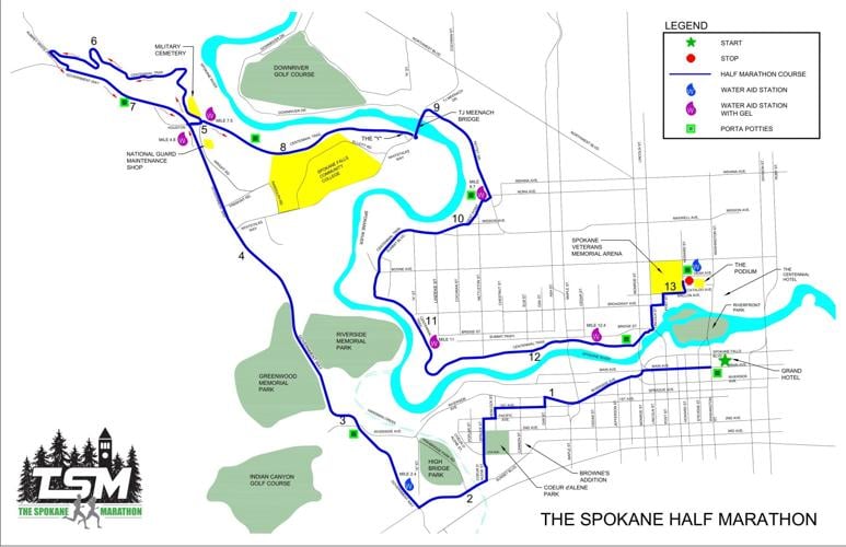 Spokane Marathon maps