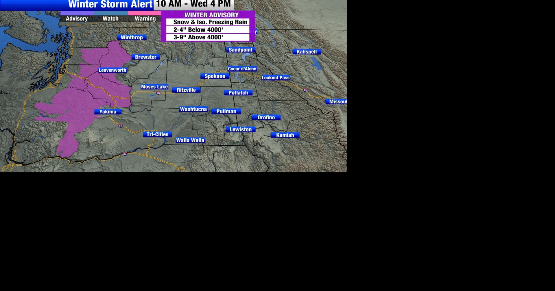 Next system brings in mountain snow and the chance for a wintry mix ...