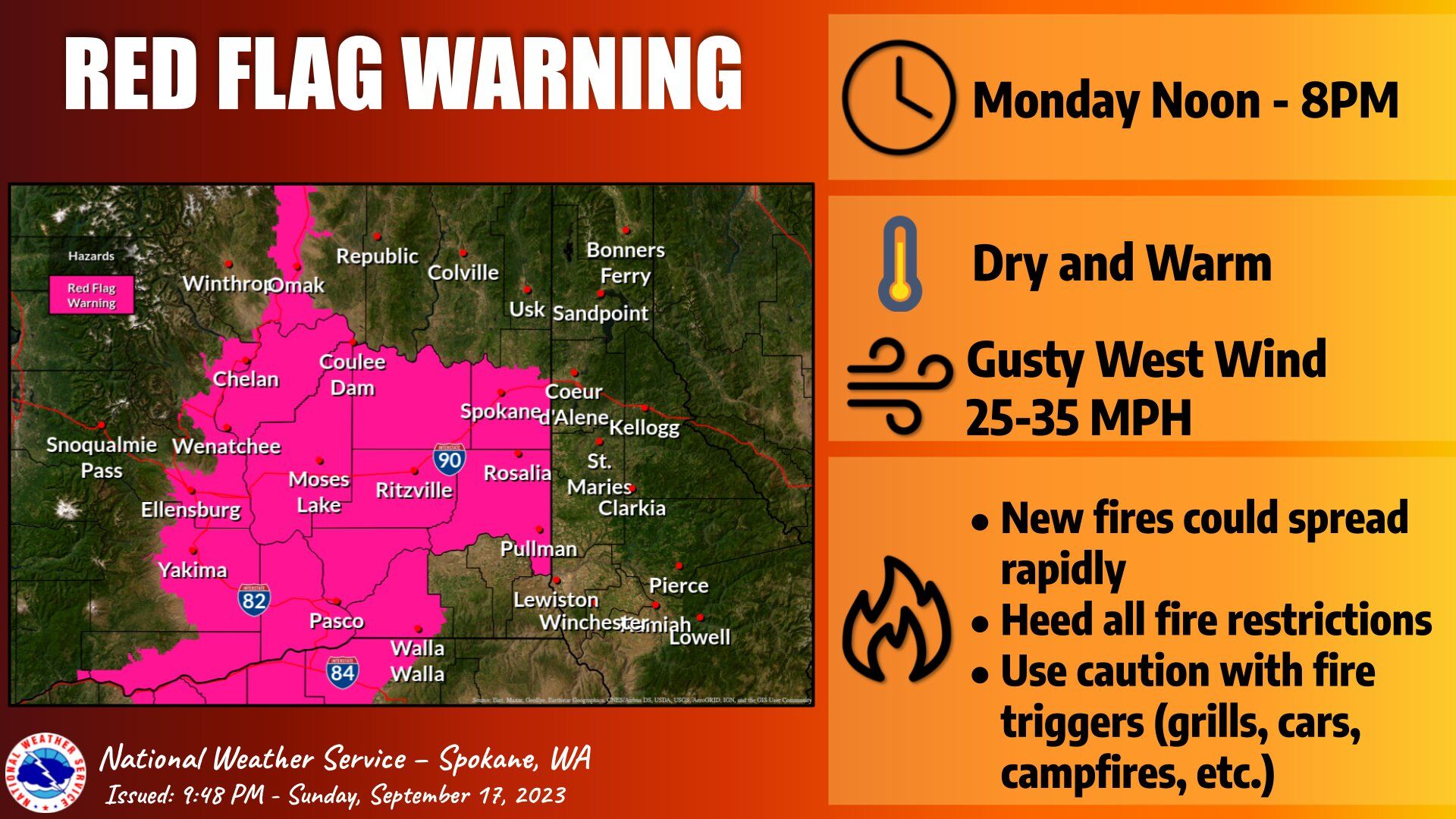 Breezy Winds And Dry Conditions Lead To Elevated Fire Danger Across The ...