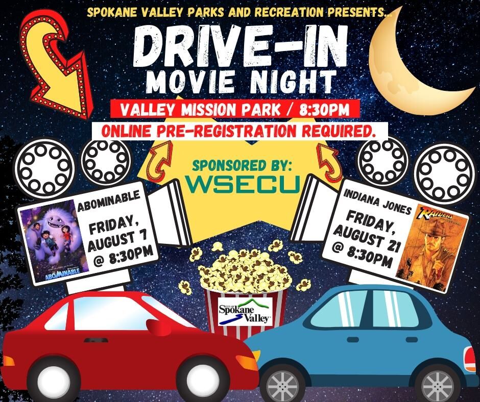 Free drive-in movies coming to Spokane Valley Mission Park in August