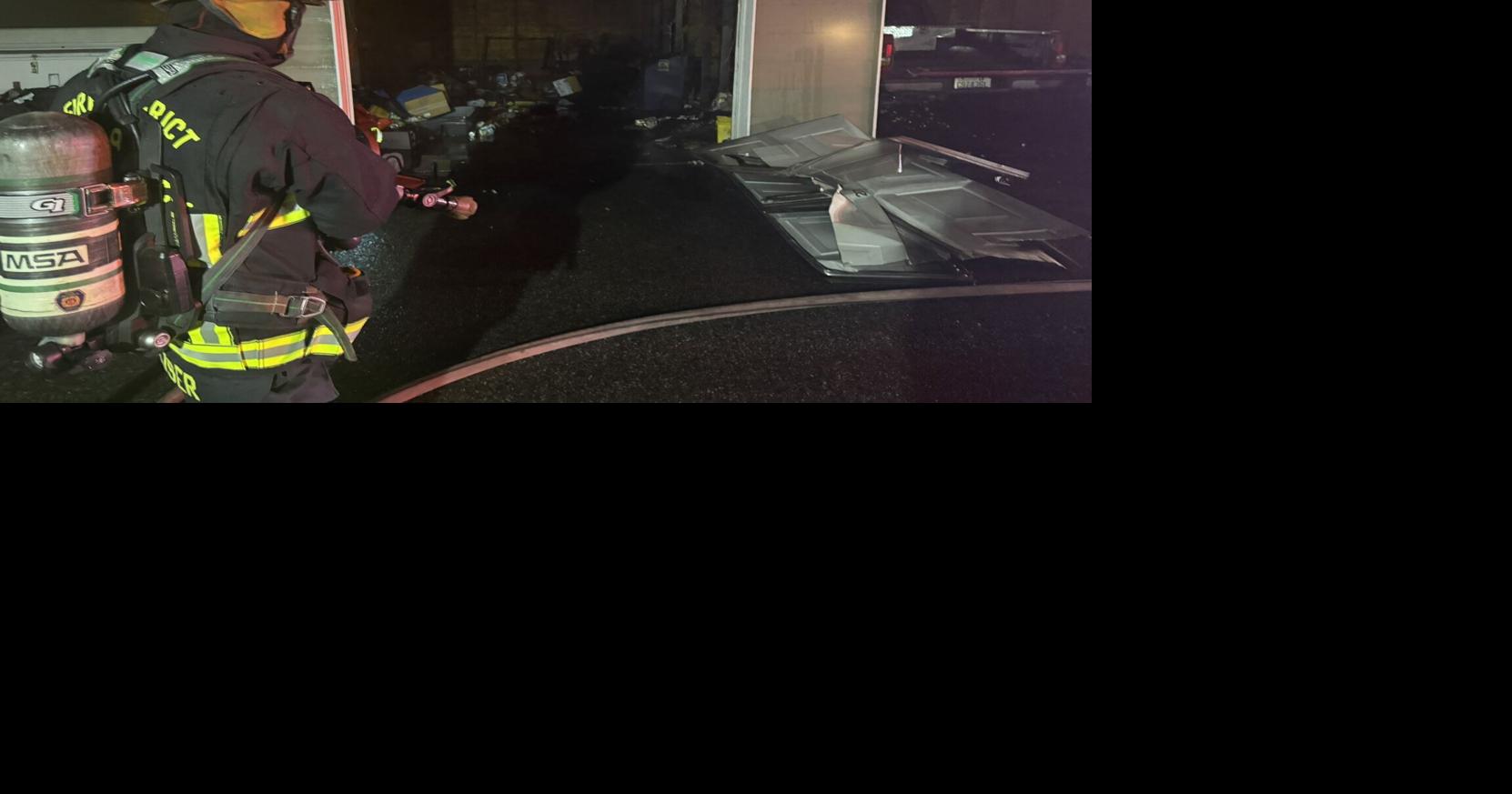 Spokane firefighters respond to garage fire at Trestle Creek Apartments ...