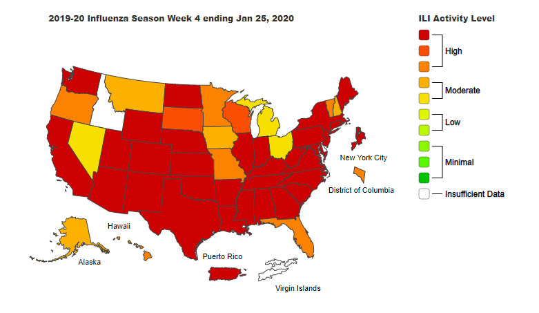 Flu Season 2020 Map Influenza A Bigger Concern Than Coronavirus In The U.s. | Top Story |  Khq.com