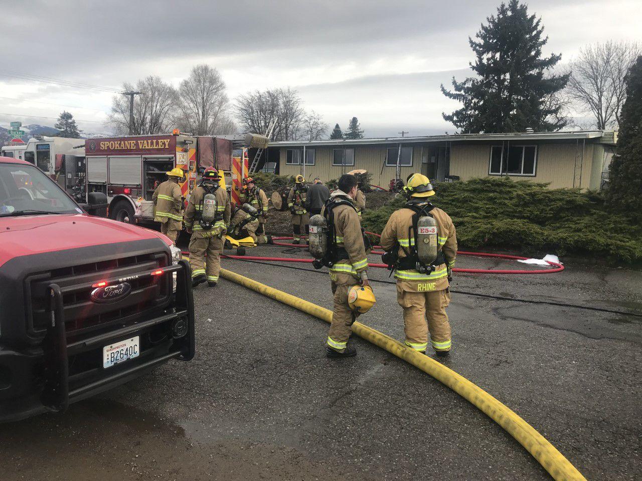 Spokane Valley Firefighters respond to structure fire on Bridgeport ...