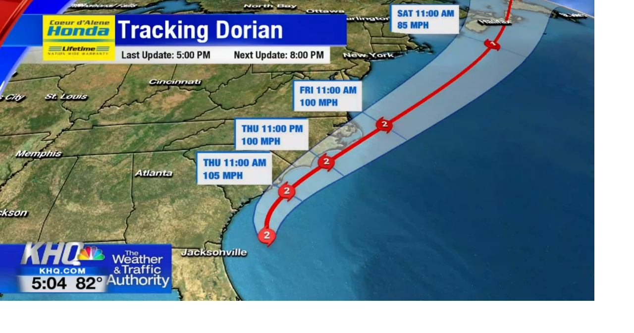 Tracking Hurricane Dorian | News | khq.com