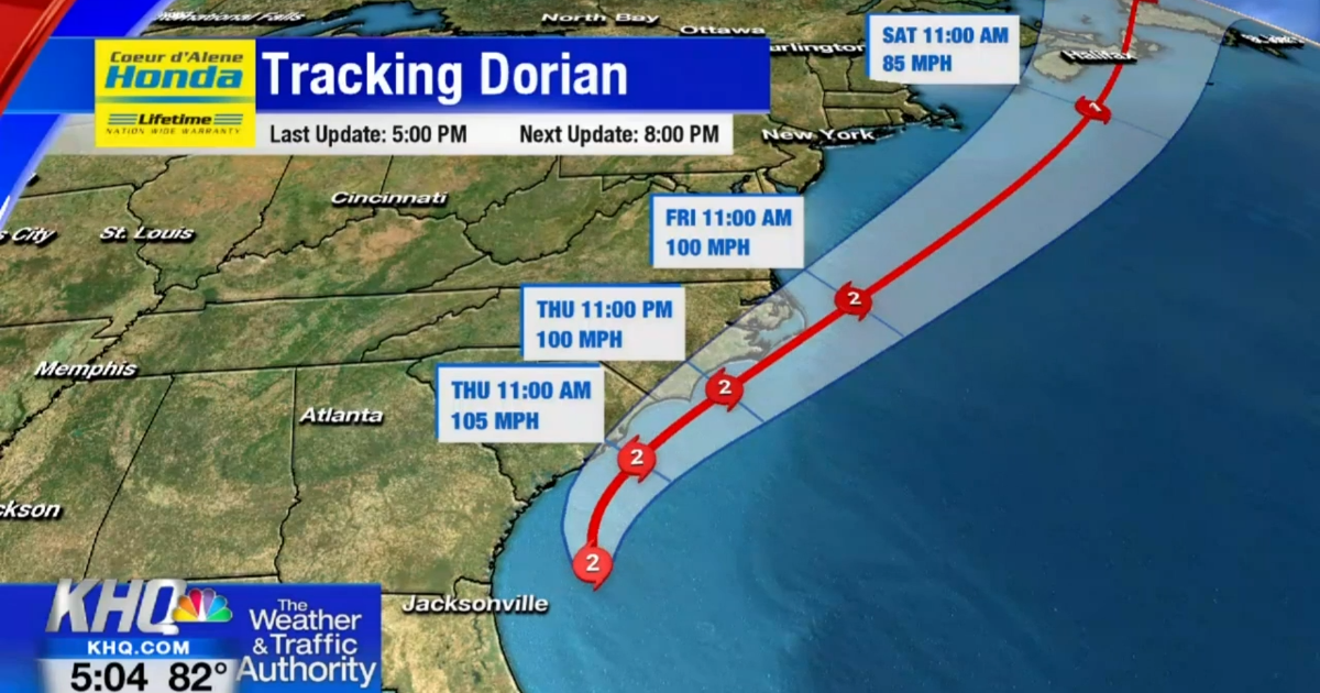 Tracking Dorian Graph Tracking Hurricane Dorian | News | khq.com